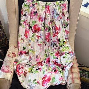 TRULY Vibrant Floral A-Line Skirt